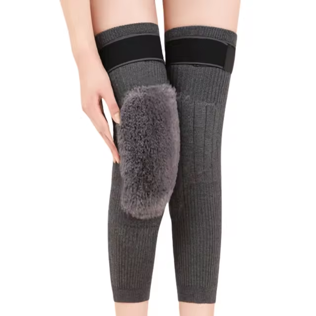 Velvet Cashmere Knee Warmer Non-Slip Elastic Legging