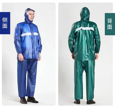 Imported pvc Rubber coated Rain suit Waterproof