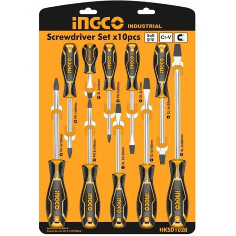 10 Pcs ingco Screwdriver set