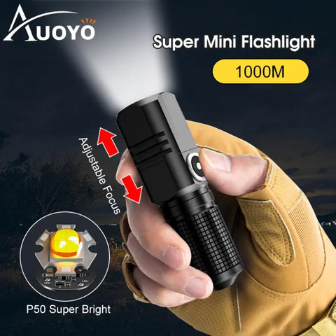 Powerfull Rechargeable Mini Pocket Smart Torch Imported