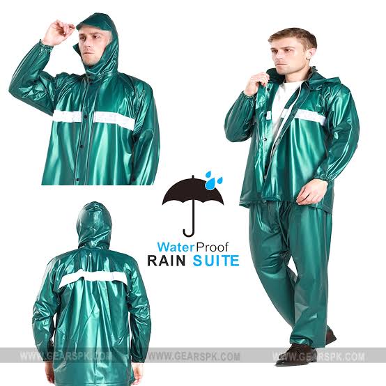 Imported pvc Rubber coated Rain suit Waterproof