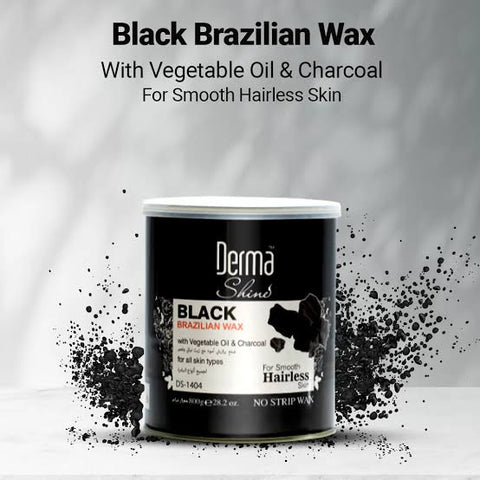 Derma shine Brazilian BLACK wax (No strip) 400g & 800g