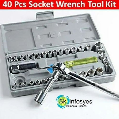 40 PCS Combination Socket Wrench Tool Set FOR CAR
