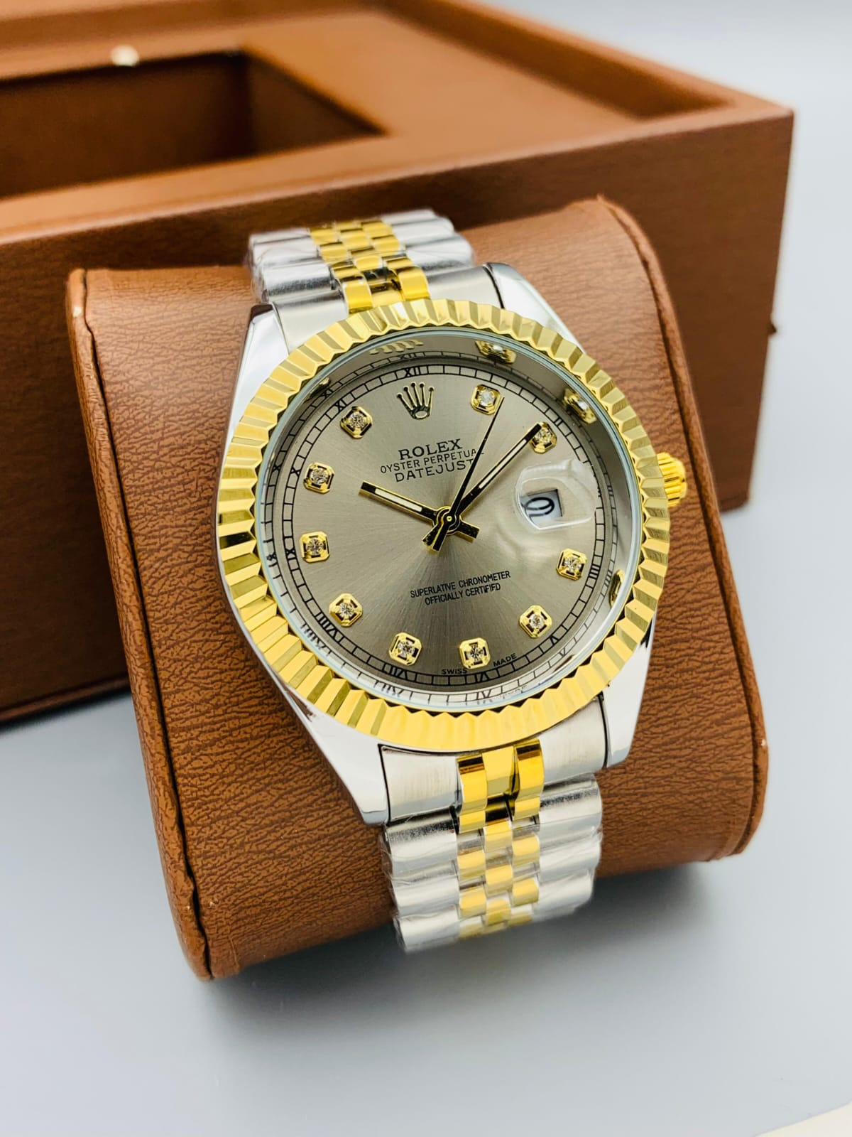 RLX Stainless Steel Chain Watch Waterproof