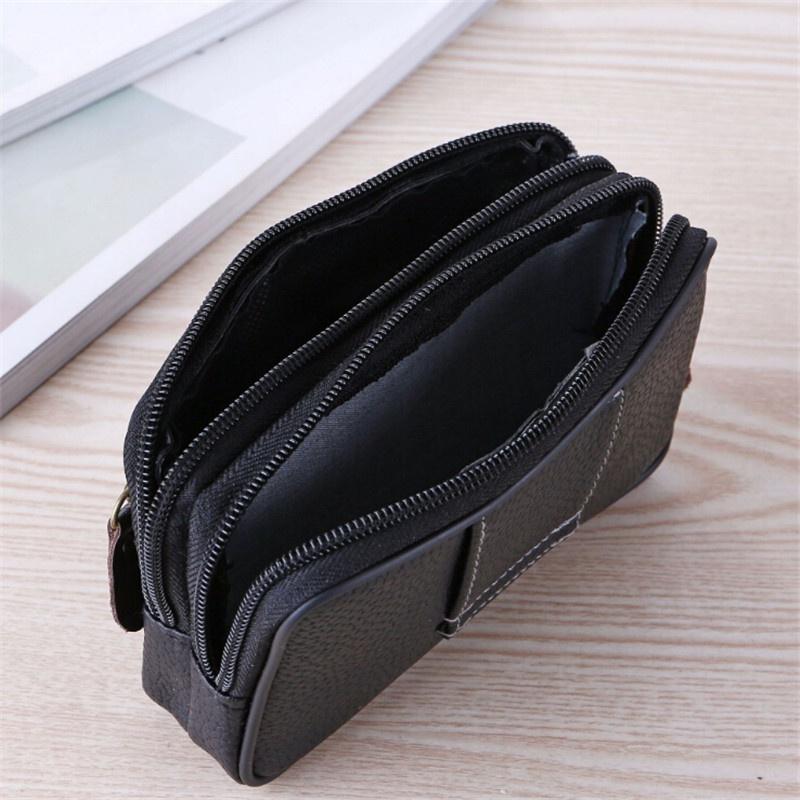 Vintage Cowhide Leather Waist Bag