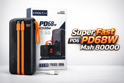 80000mah Super Fast 68w power bank
