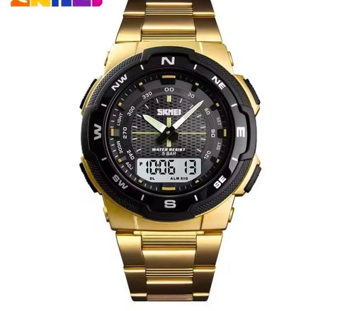 SKMEI 1370 Luxury Full Steel Business Waterproof Watch