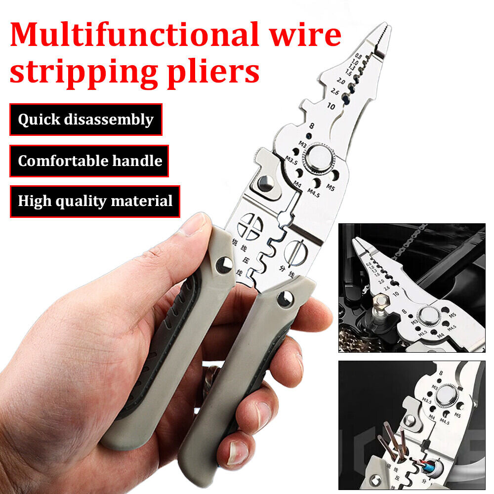 Wire Stripper & Crimping Pliers Tool