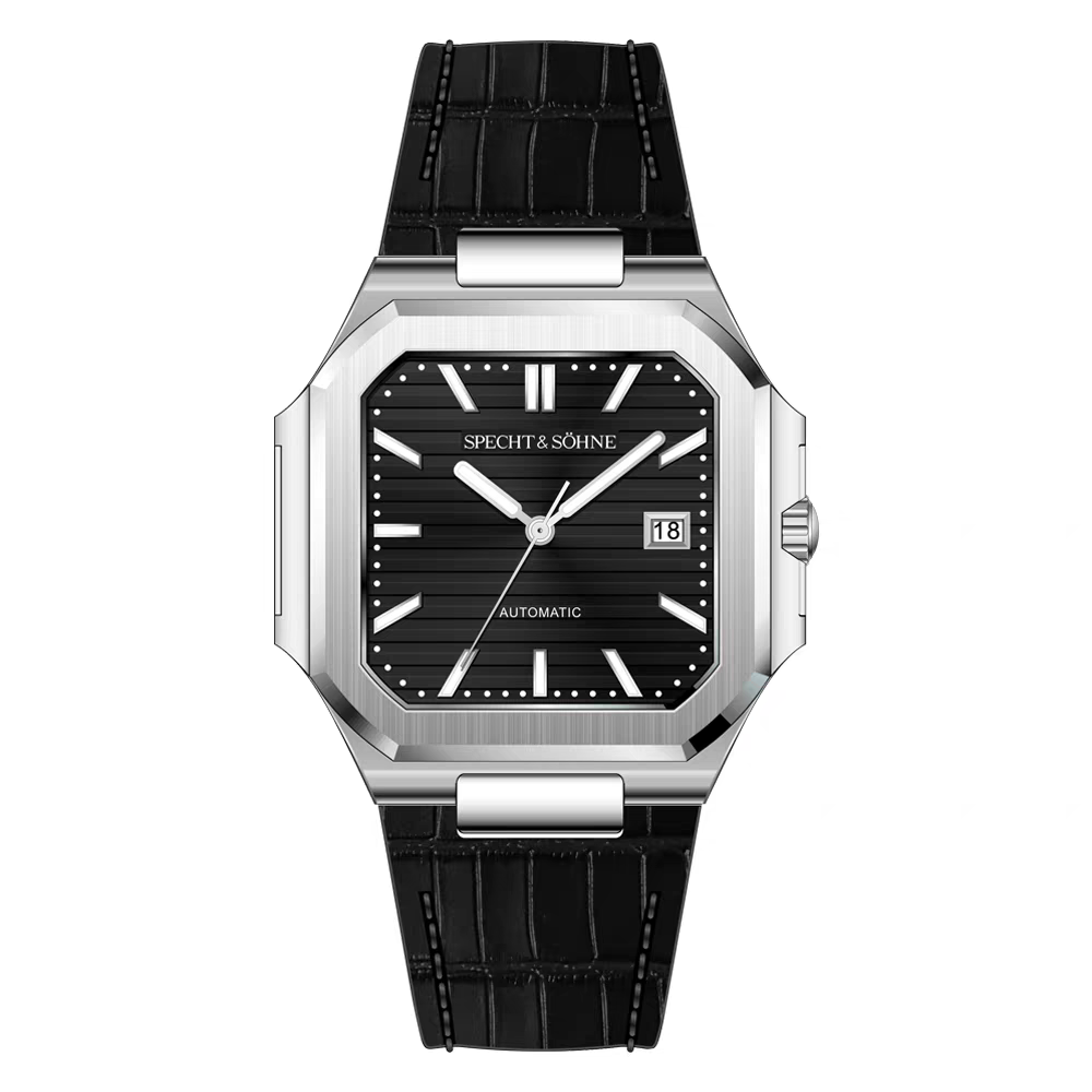Sp &So Men's Classic Cubic Watch 50M Waterproof Luminous