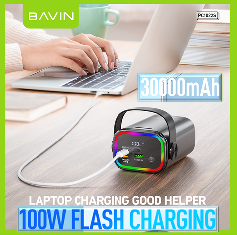 BAVIN 100W Heavy duty 30000mAh Fast Charging Power Bank