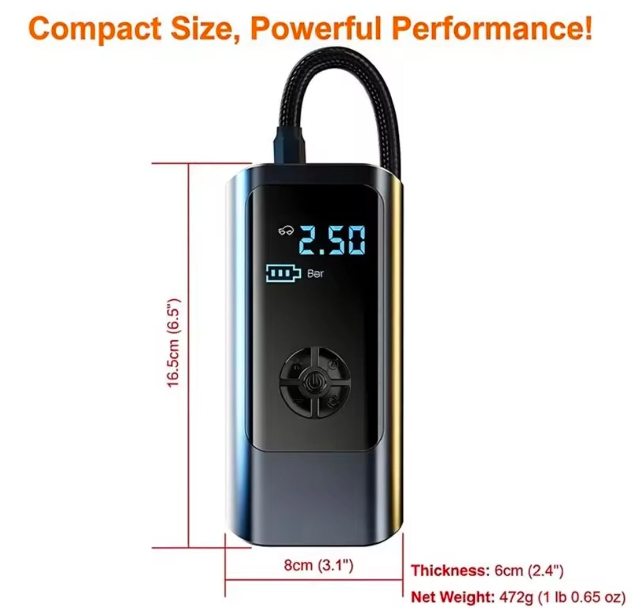 Lot Imported Rechargeable Wireless Air Pump and Powerbank