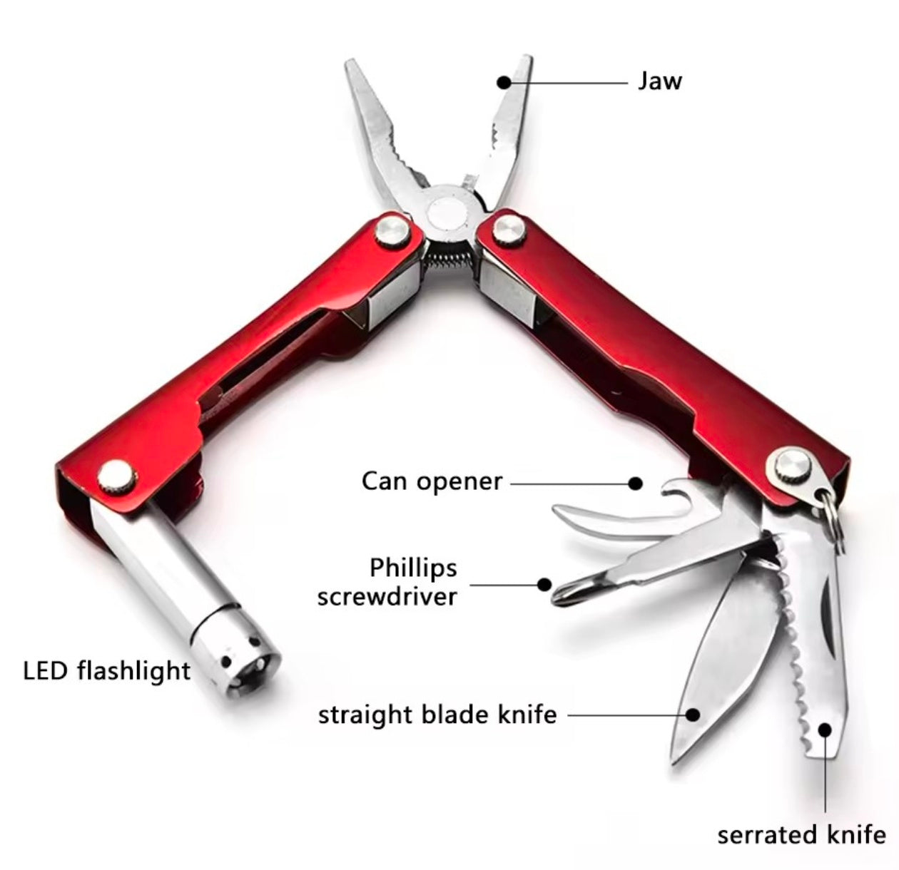 Multifunctional Pliers Stainless Steel Pocket Tool Keychain