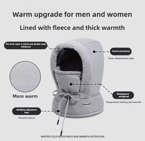 Winter Windproof Full Face Cover and Neck Insulation Cover, Suitable for Winter Sports, Skiing