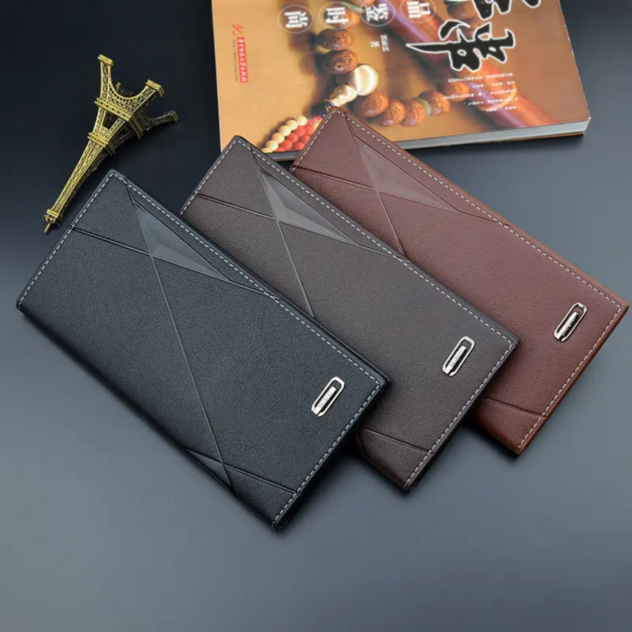 New Casual Slim Leather Softa long Wallet