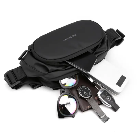Umrah hajj Waist bag - Multi-Pocket Travel Waterproof Nylon Sling Cross body Belt Bags