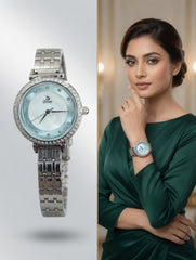 Dinar Ladies Dimond Stainless steel fashion watch