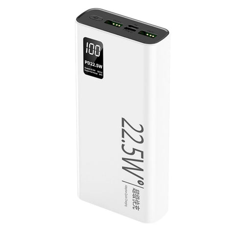 PD 22.5w 10000mAh Fast Power Bank with Built in Cables LED Display