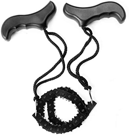 Pocket Chainsaw 39 Inch Long Chain Compact Folding Hand Saw Tool for Survival