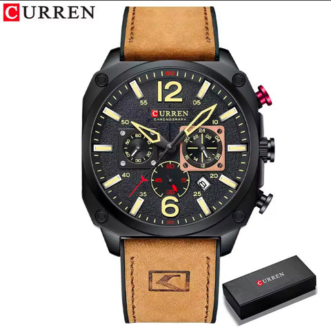 CURREN Men Japan Chronograph Movement Wrist watch