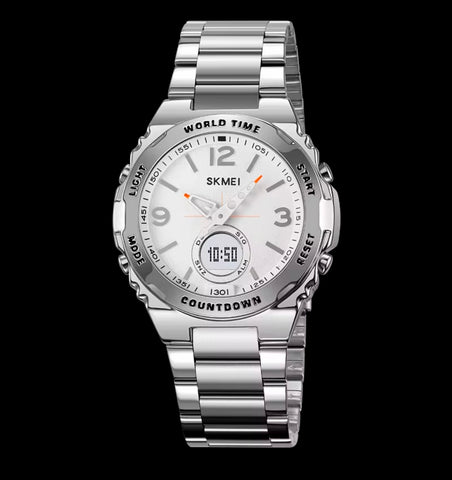 SKMEI 2310 Stainless steel Reloj Hombre Waterproof Electronic Watch