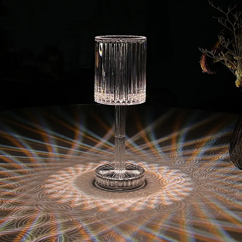 LED Night Light Crystal Lamp Projection Light USB Charging
