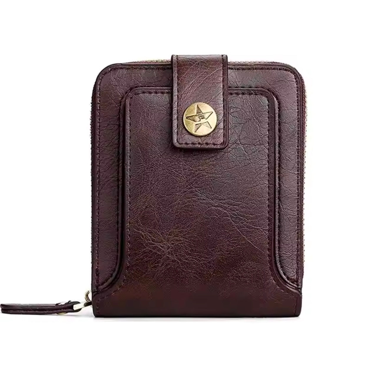 Vintage VIP Leather Short Zipper Wallet Purse