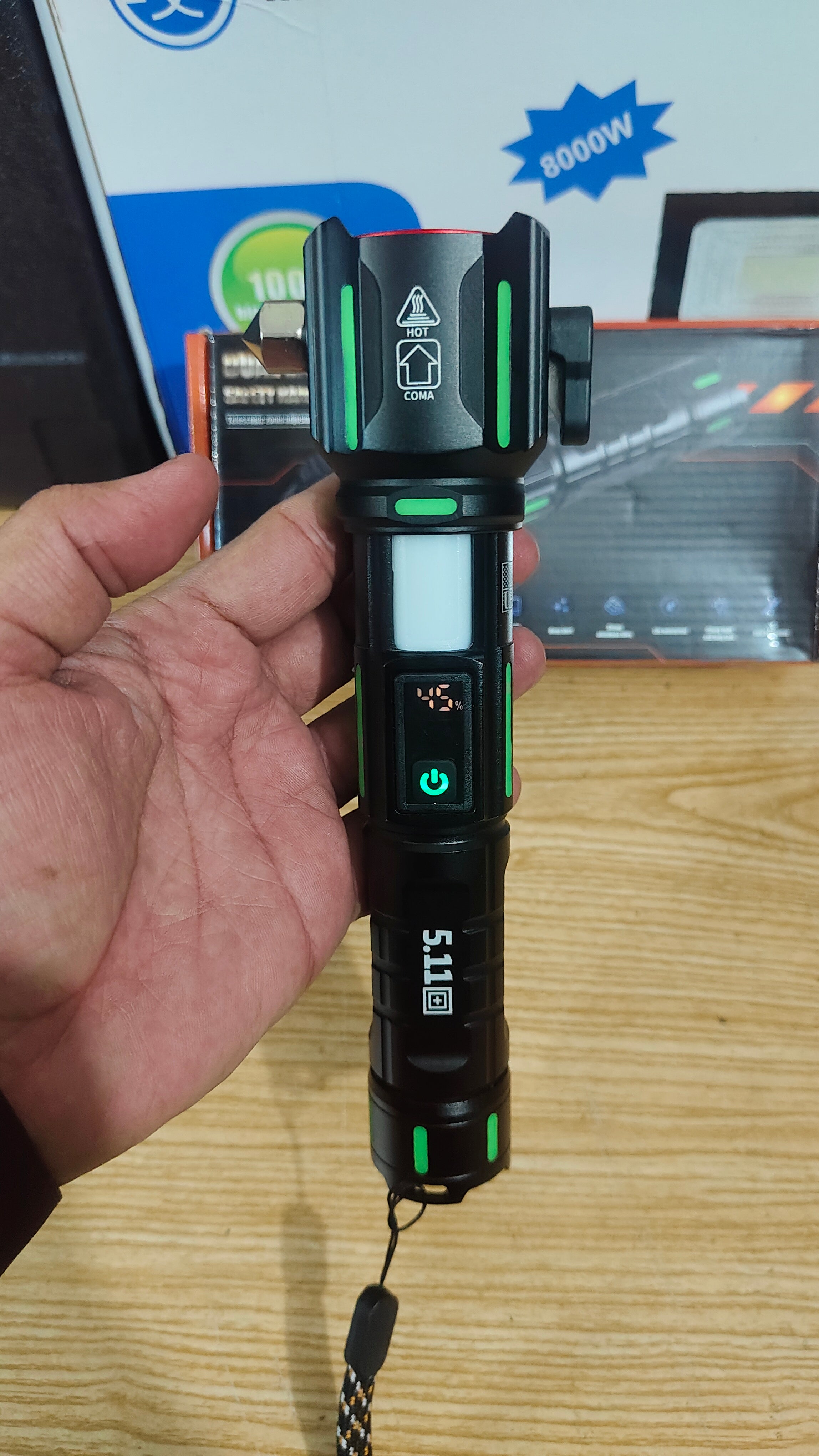 6 in 1 Ruilang Hammer Torch with alarm option