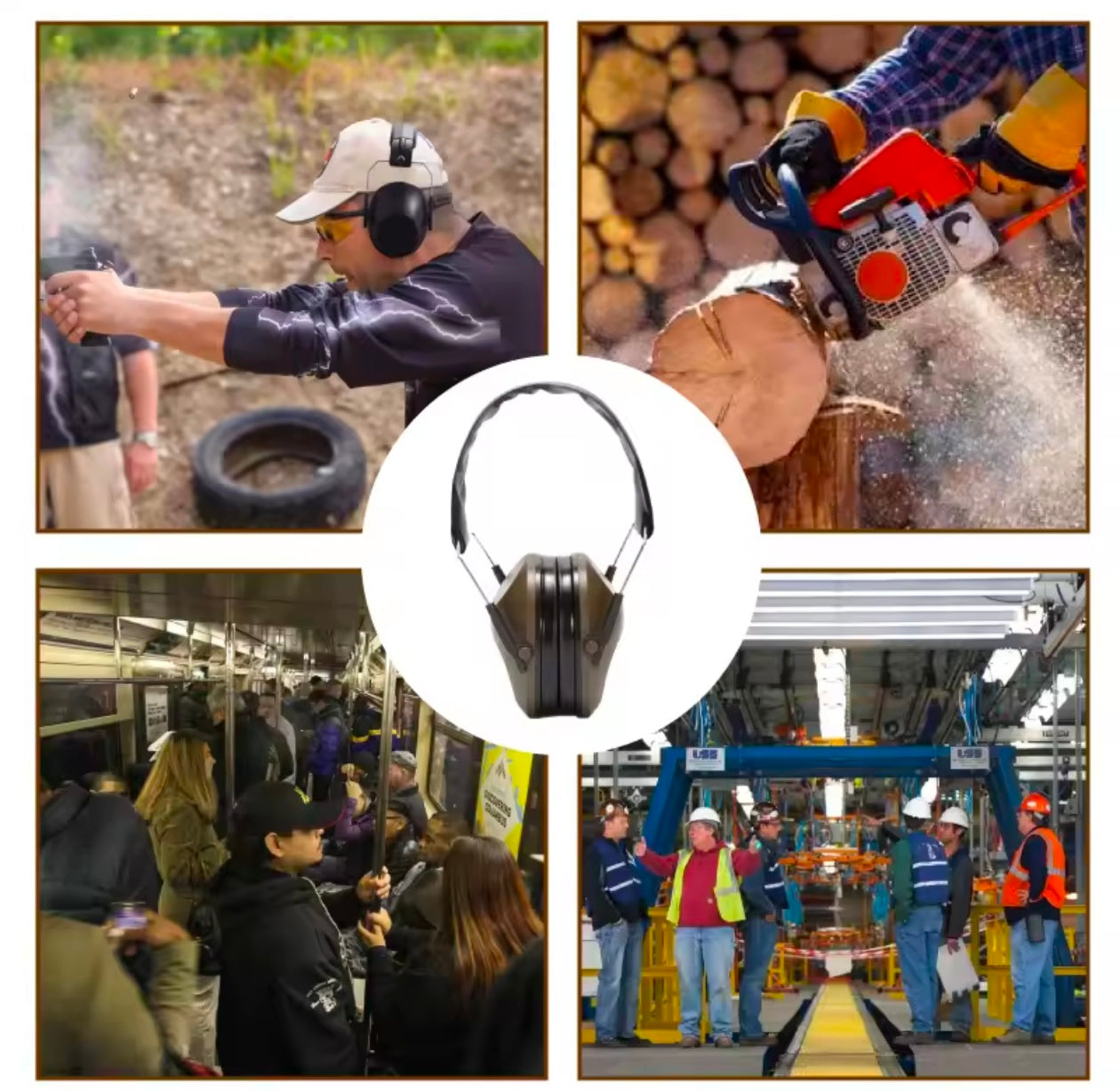 Anti-Noise Ear Plugs Tactical Hunting Folding Ear Defenders Ear Protector Ear Muff