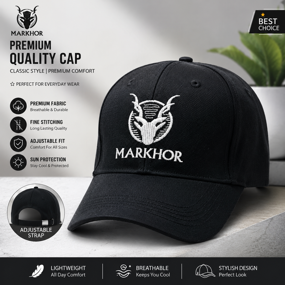 Markhor Upgraded Summer Outdoor Quick Dry Breathable Cap