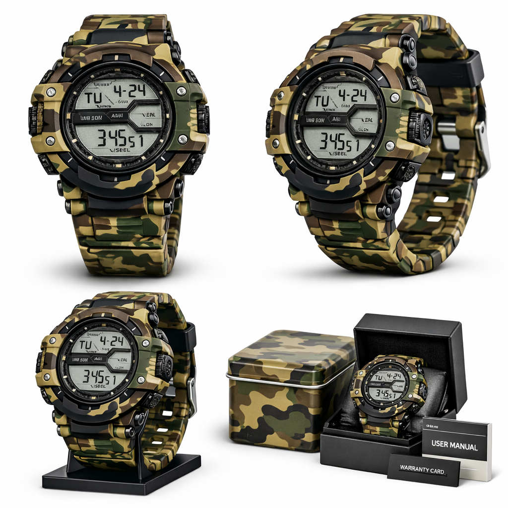 Military Top Brand Luxury Sport Watch Men Digital Watches 5 Bar Waterproof  Wristwatches