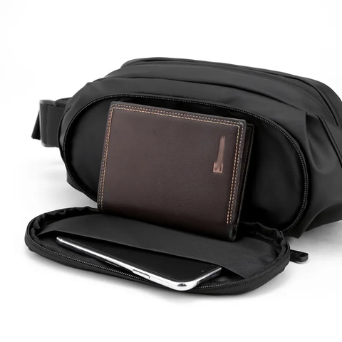 Umrah hajj Waist bag - Multi-Pocket Travel Waterproof Nylon Sling Cross body Belt Bags