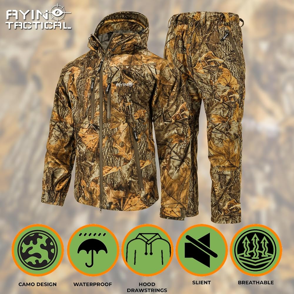 Camouflage Rain Suit Windproof All-Weather Bike rain suit