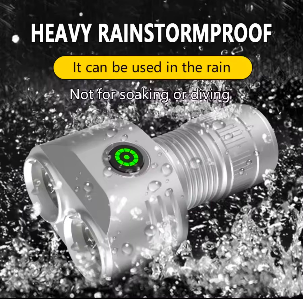 Hiking Camping Mini Torch 6 LED Flashlight TYPE-C Rechargeable
