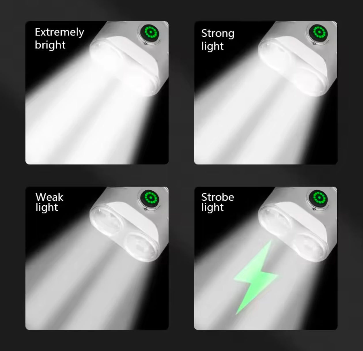 Hiking Camping Mini Torch 6 LED Flashlight TYPE-C Rechargeable