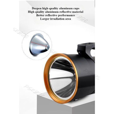 Long Range Strong Search Light lithium batteries Household Use Large Capacity USB Charging XRT