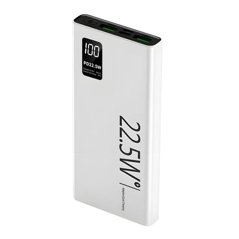 PD 22.5w 10000mAh Fast Power Bank with Built in Cables LED Display