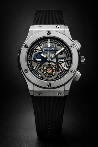 Luxury Leather Strap Skeleton Business Watch Waterproof