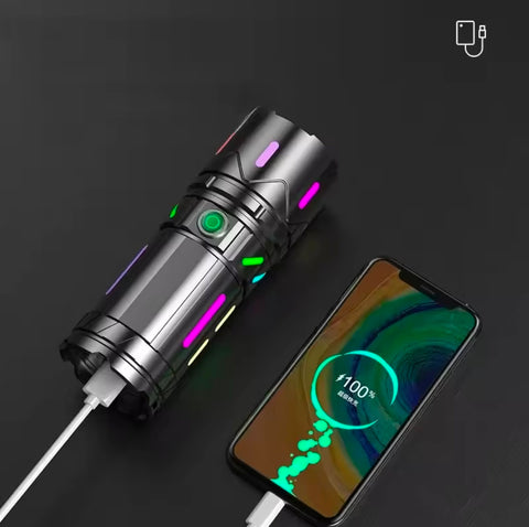 Xbalog Long Range Flash light & Power Bank Rechargeable