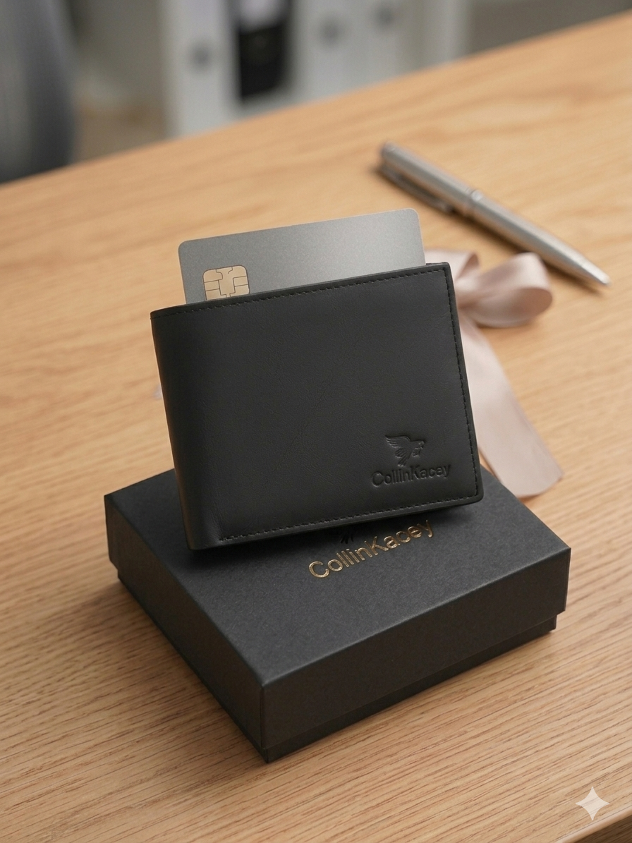 Collin Kasey Premium Leather Business Wallet