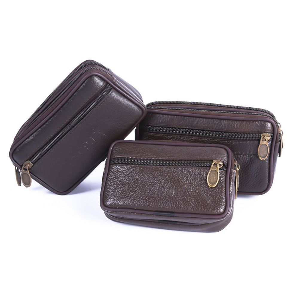 Vintage Cowhide Leather Waist Bag