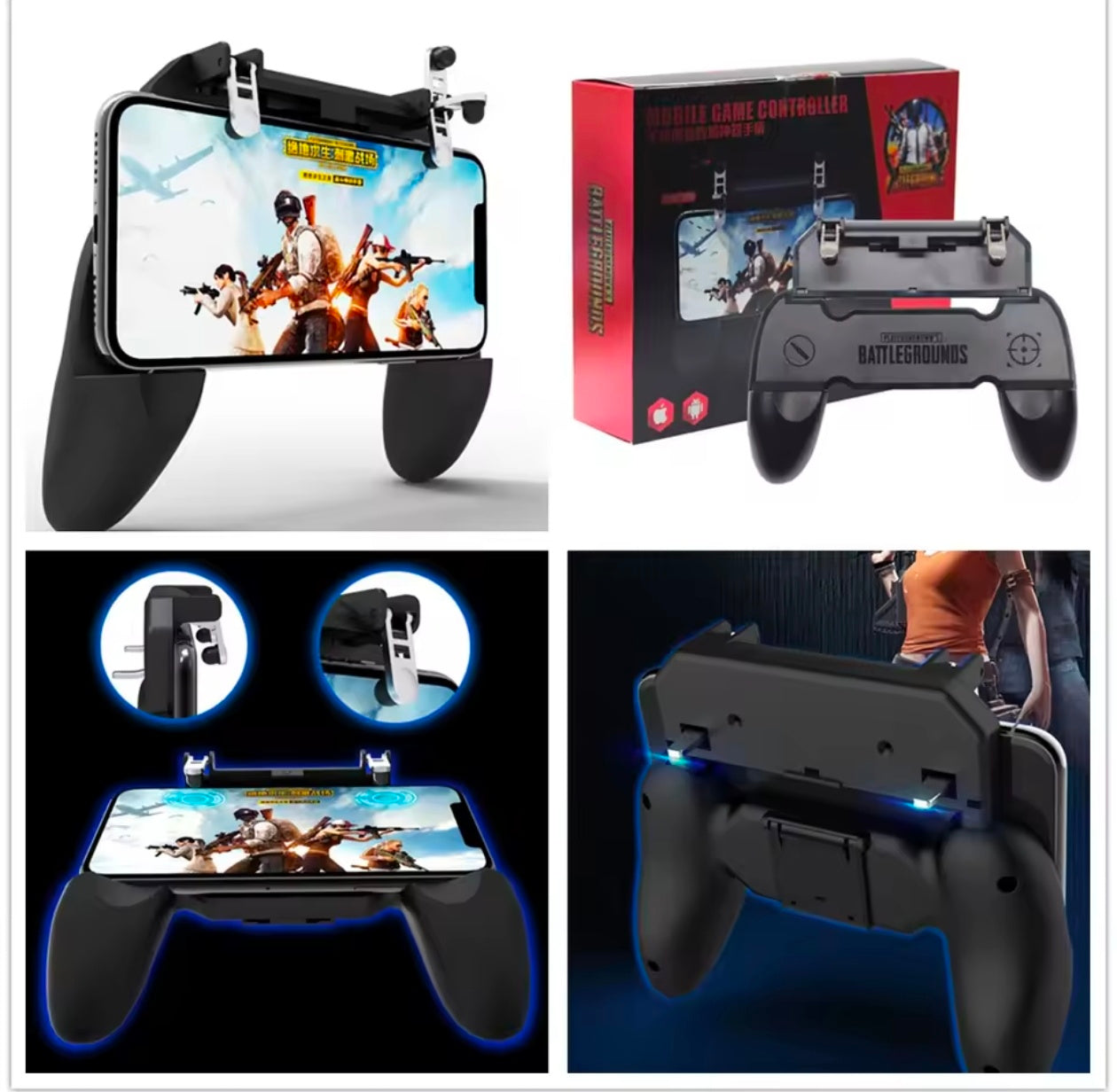 PUBG Game Controller with Built-in L1 R1 Triggers