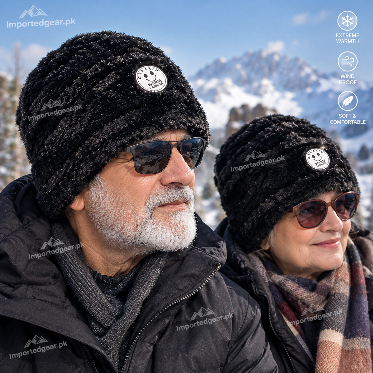 SnowPeak Premium Thermal Fur Cap Winter Cap for Men & Women