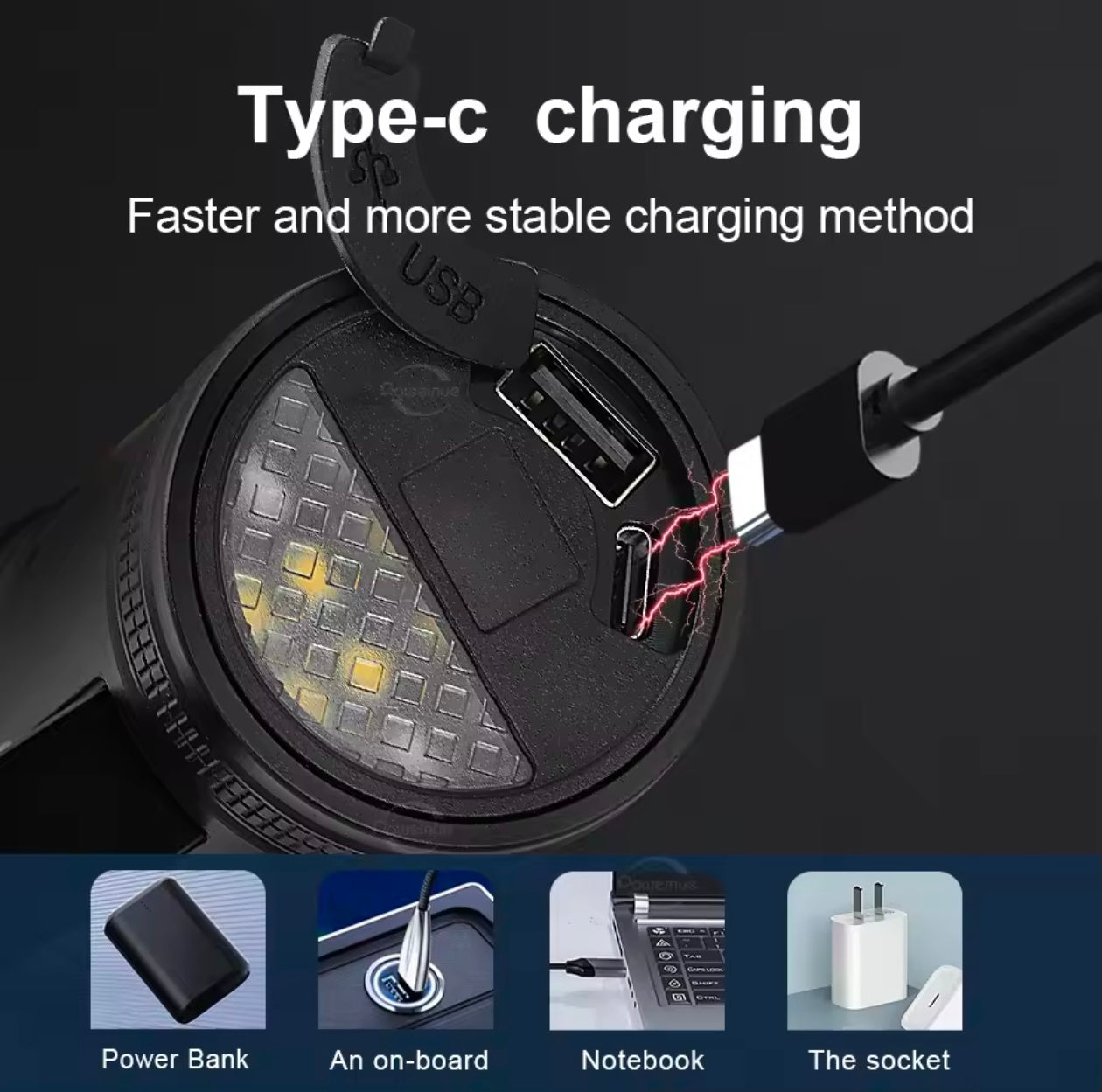 3000M Ultra Zoomable Torch with 18650 Lithium Betteries