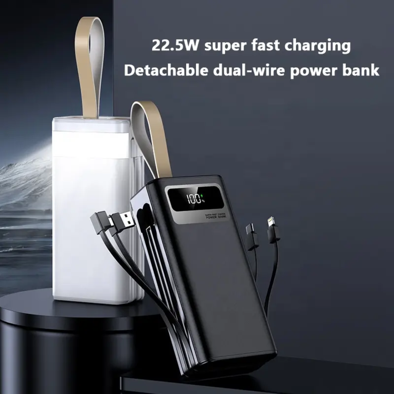 30000mah G Gold Super fast All in 1 LED Power Bank