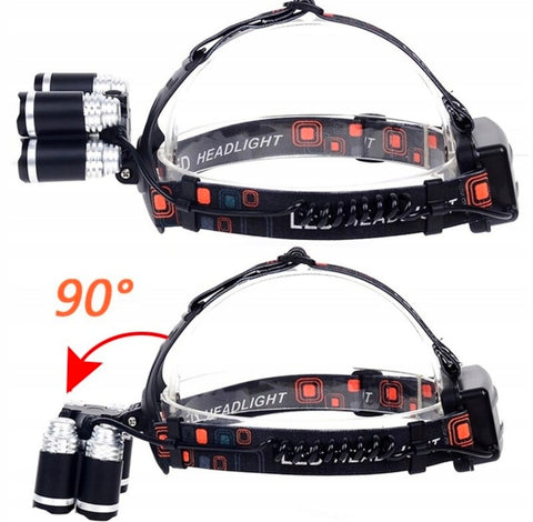 5 Light Led Headlamp Hunting Camping Emergency Headlight