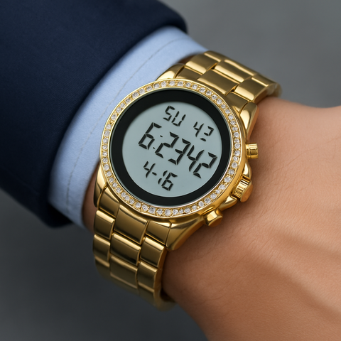 Alsalah Dimond MUSLIM azan Design Digital Waterproof Watch