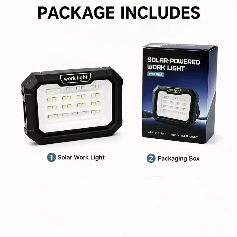 Rechargeable Solar Floodlight - Waterproof