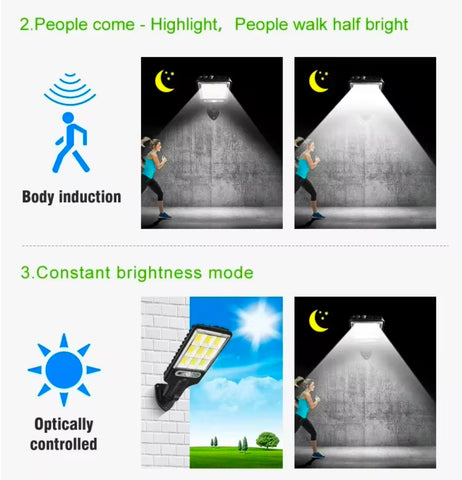 500000LM Ultra Powerful Solar Lamp 120° Wide Range Lighting Outdoor