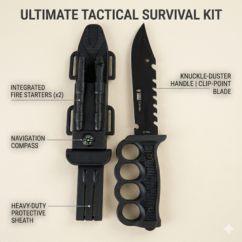 Tactical Columbia 2788A knife With Handle