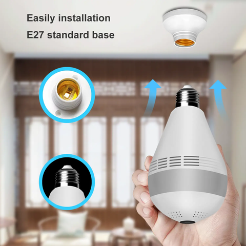 V380 Bulb Wifi Camera - LED Bulb Light